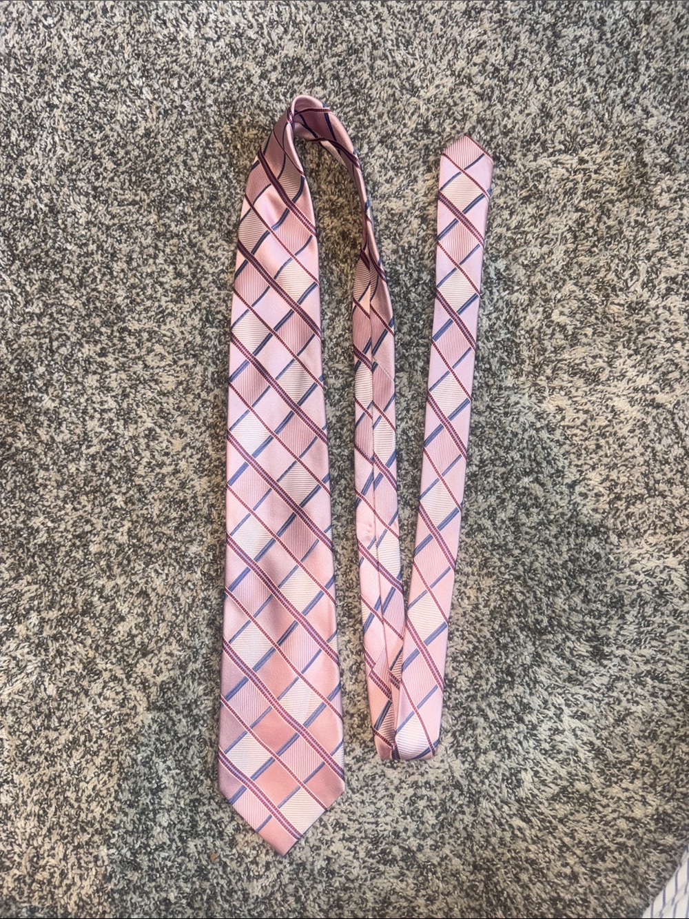 MICHAEL Michael Kors Pink Plaid Silk Tie